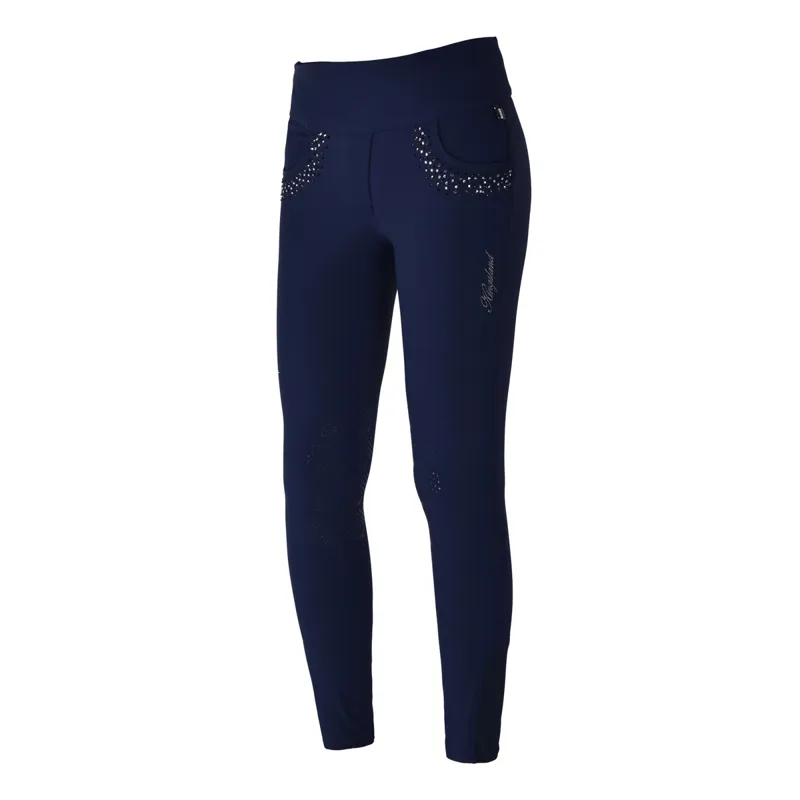 Kingsland KLkatja Ladies Knee Grip Pull On Breeches - Blue Maritime